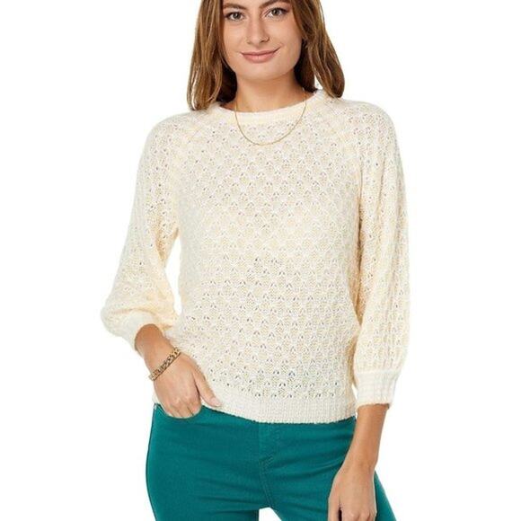 Lilly Pulitzer New Corabelle Knit Sweater Coconut Honeycomb Size XX-Small - Picture 6 of 14